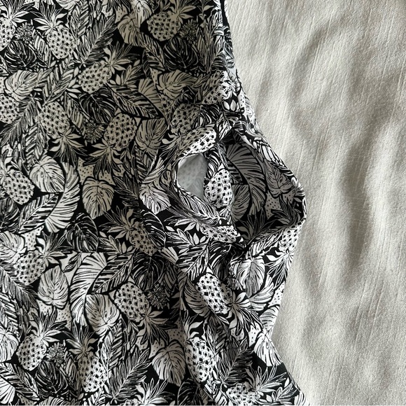 NWT J Jill Wearever Collection Womens Midi Dress Size XL Pineapples Vacation - Picture 4 of 11